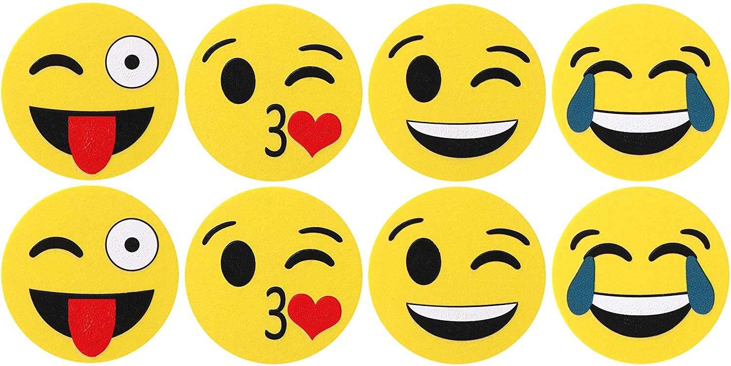 Emoji Cute Smiley Face Magnetic Dry Eraser for Blackboard Whitebaord