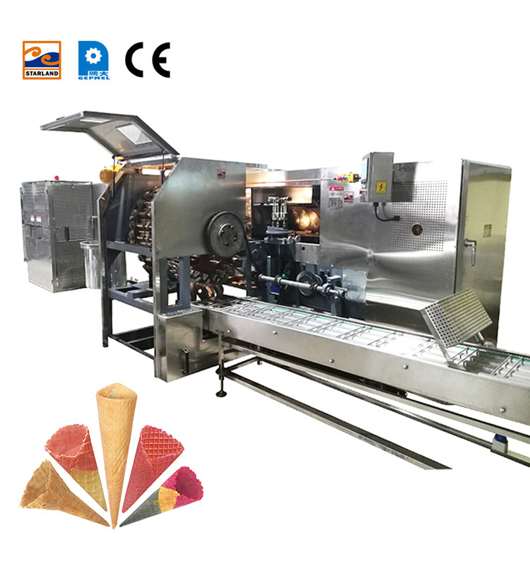 Install And Debug Sugar Cone Products , Multifunctional Automatic 35 Pieces 240*240 Mm Baking Template.