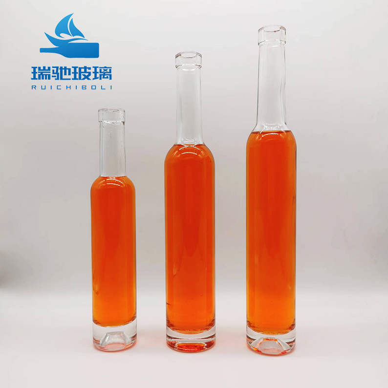 Delicate Appearance Tall Glass Bottle for Whisky Liquor Super Flint Glass Material