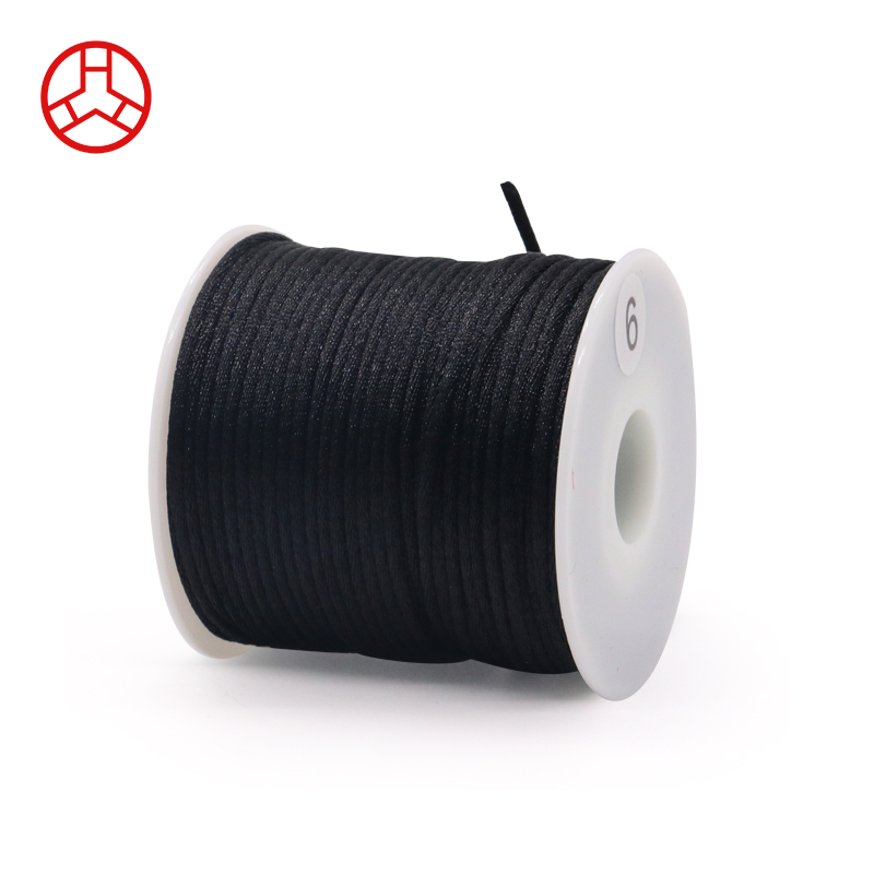 Spun Yarn Type Polyester Rat Tail Thread for Durable Knotting and High Wear Resistance