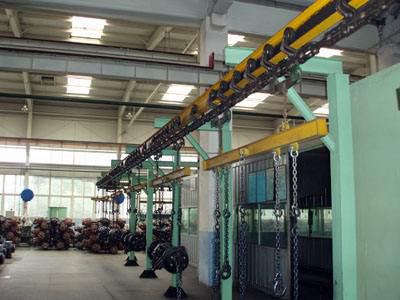 Suspension Overhead Chain Conveyor Systems For Factory Paint Metal Coating