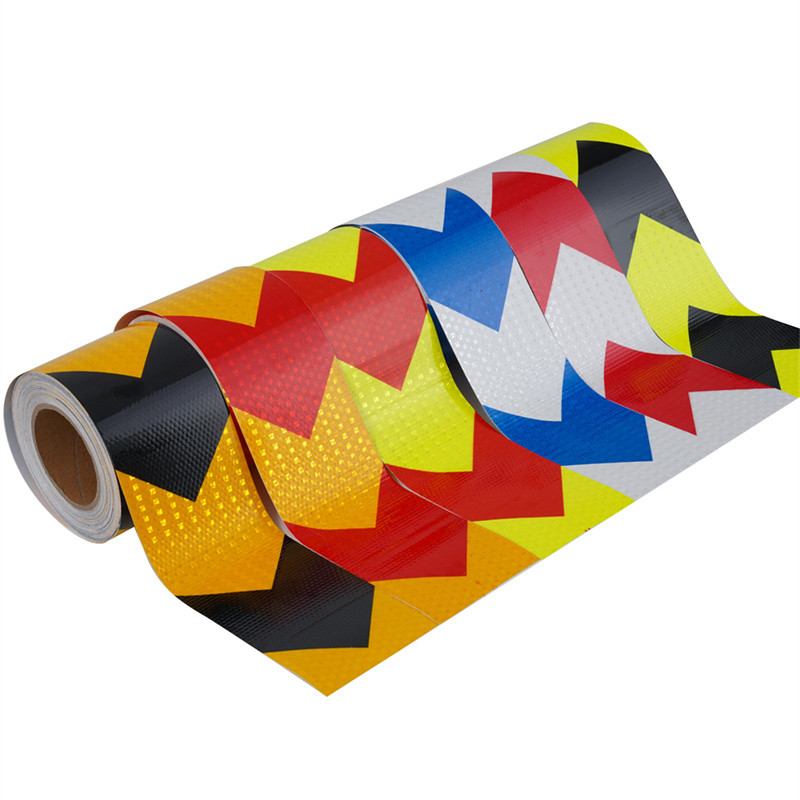 Hexagonal Prism Structure Self Adhesive Vehicle Reflective Warning Tape for Trucks