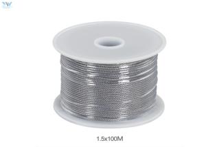  304 Stainless Steel Uncoated Wire Rope In Reel 1.5 mm x 100 Meters Manufactures