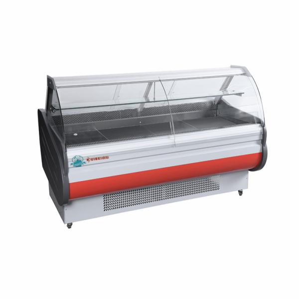 ETL Approved Butchery Shop Glass Door Service Counter Deli Meat Show Case