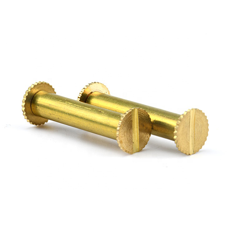 Brass 2mm 4mm 5mm Male And Female Binding Post Chicago Screw Account Book for Leather
