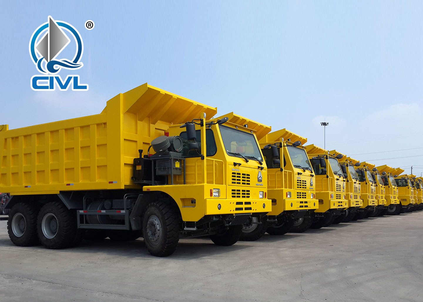 Sinotruck Mining dump truck 6 x 4 Londing Tipper Truck 70Ton For Transporting Heavy dump truck
