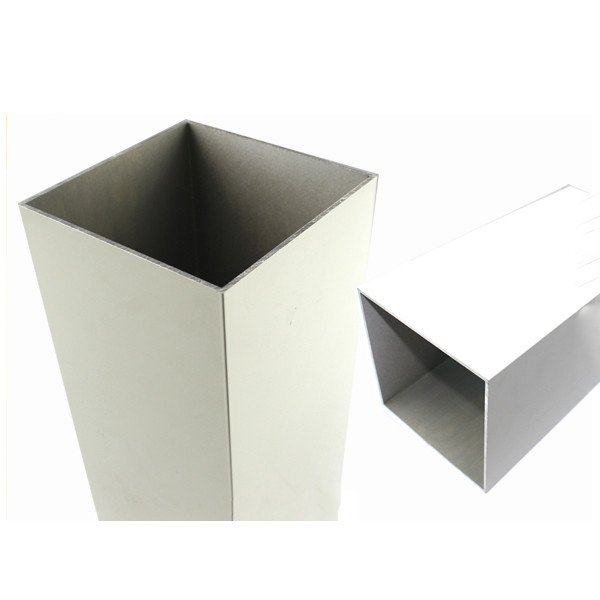 Milky White Machined Aluminium Profiles , High Hardness Aluminium Louver Frame