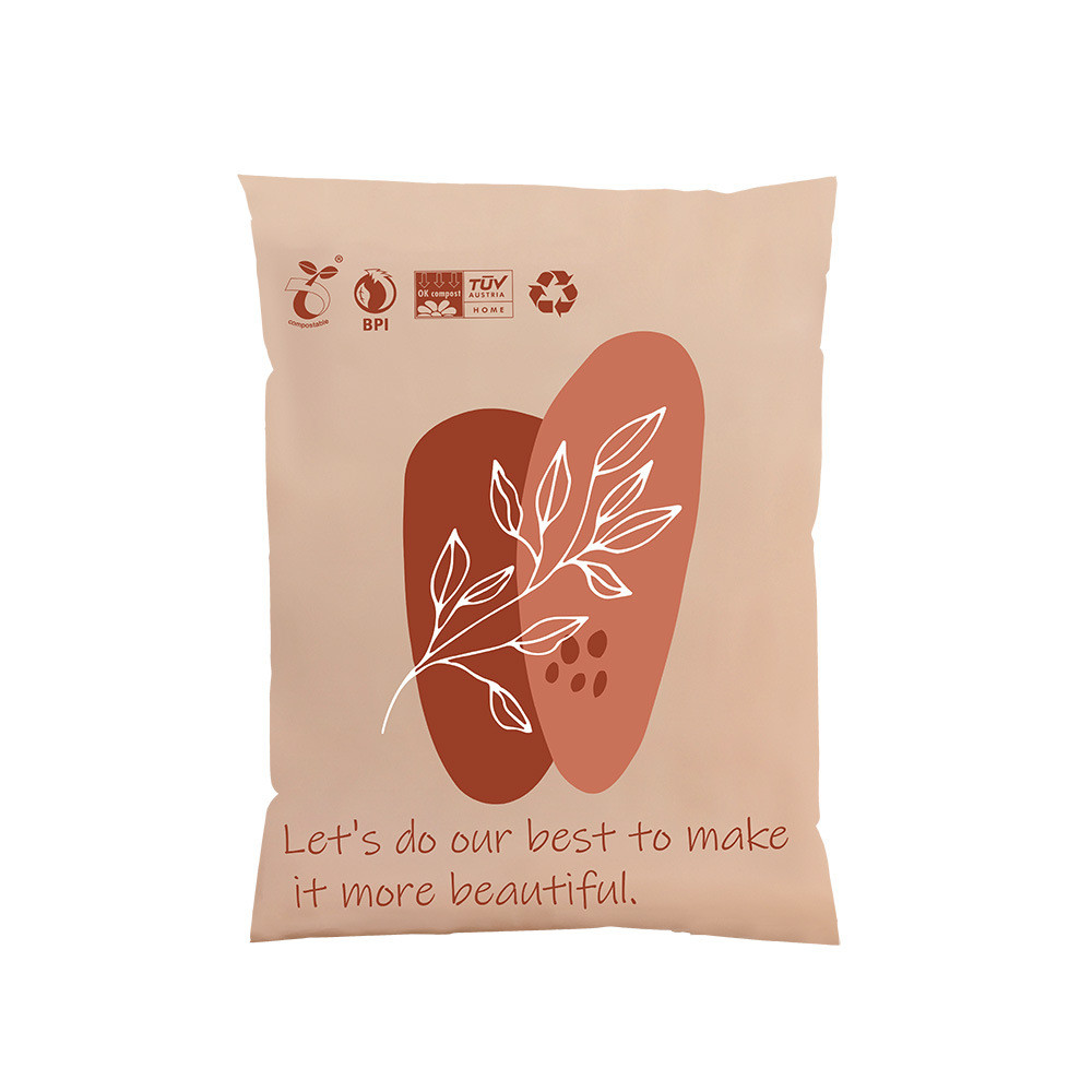 Degradable & Compostable PBAT Cornstarch PLA Branded Shipping Bags