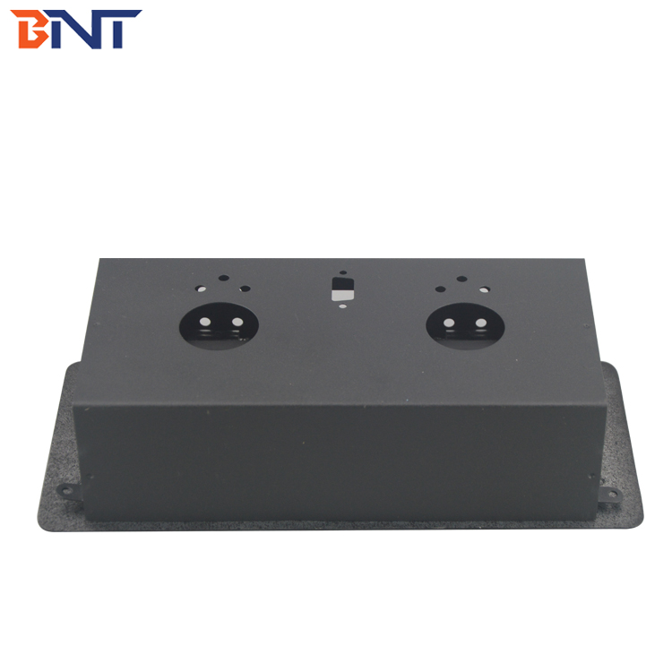 Office multimedia built in desk power data table socket box