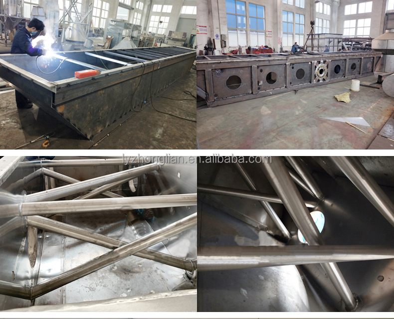 Boiling Spray Granulation high production horizontal fluidized jet mill sodium chloride vibrating fluid bed dryer drying machine
