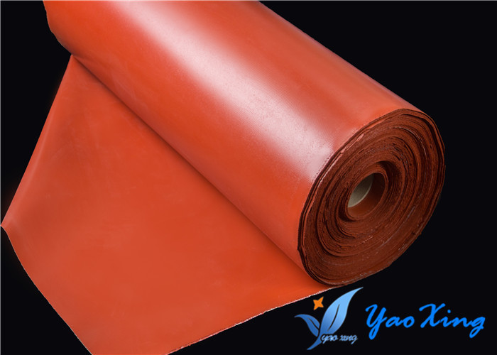 2.5mm Flame Resistant Cloth Silicone Rubber Coated Fiberglass Cloth Good Air Tightness