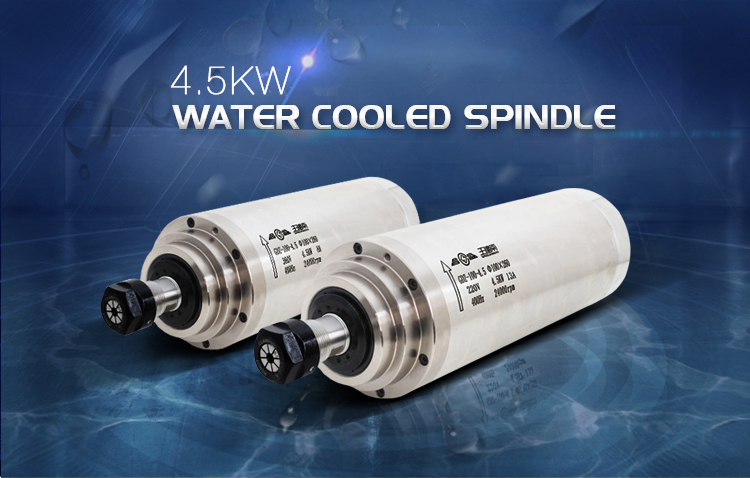 220v Or 380v 4.5kw Water Cooling Spindle For CNC Router Engraving Machine