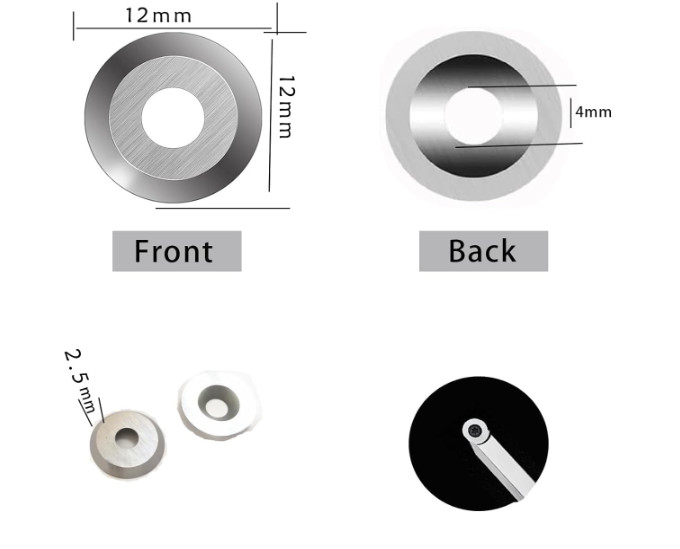 Tungsten Carbide Round Shaped Planer Blade Woodworking Machinery Parts