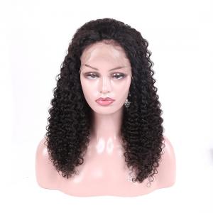 Unprocessed Brazilian Full Lace Wigs Human Hair Jerry Curly No Tangling