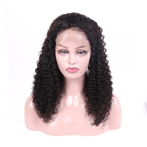 Quality Unprocessed Brazilian Full Lace Wigs Human Hair Jerry Curly No Tangling for sale