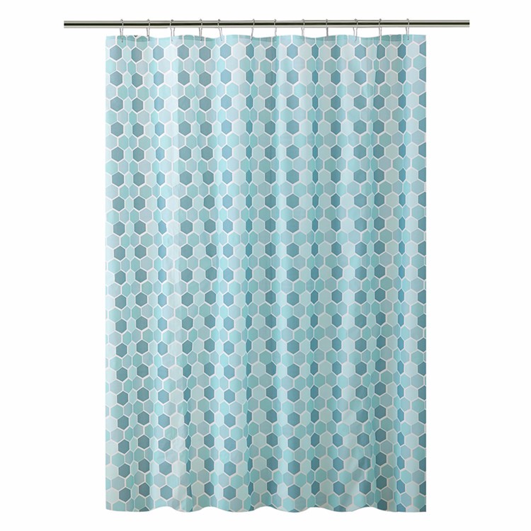Water Repellent PEVA Plastic Shower Curtains Anti Bacteria With Magnets