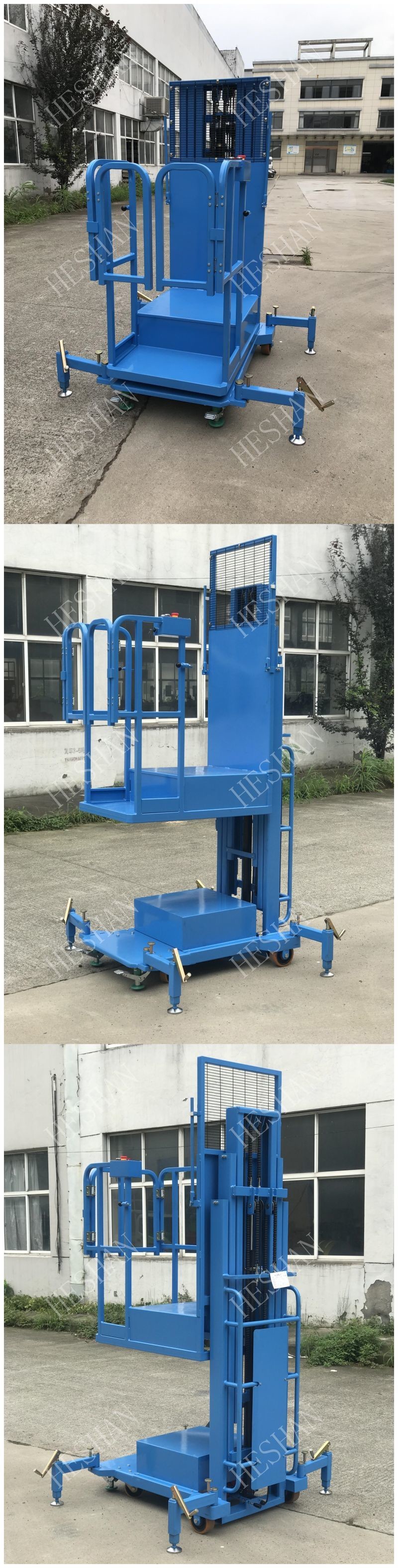 Warehouse Semi Electric Order Picker Machine 200kg Loading Capacity