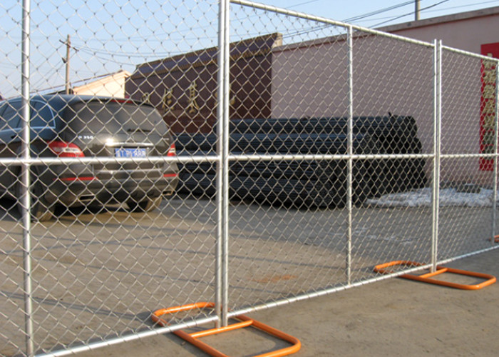 Zinc Plated Temporary Fence Panels 3m Width Anti Corrosion Chain Link Fence