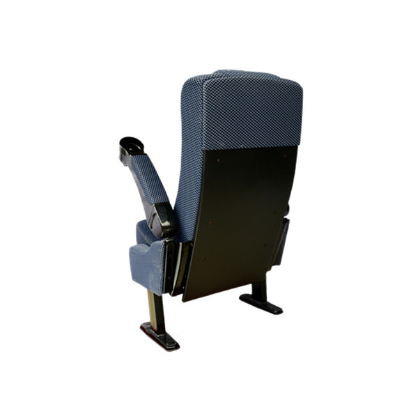 Blue Grey Colour Wear Resistant PP Armrest Single Theater Chairs