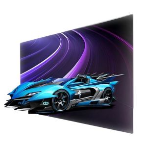 Android Operating Transparent OLED Display Digital Signage with 8 Array Mic