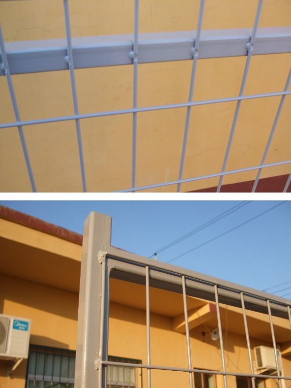 Powder coated 6’/1830mmx10’/3048mm width construction temp fence panels mesh 2"x4"/50mmx100mm*11.5ga frame 40mm*40*1.5mm