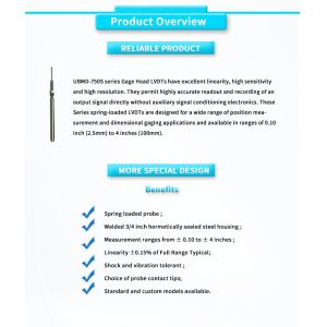 High- UBMD-750SY Gage Head for Precise Linear Displacement Measurement -55 C to