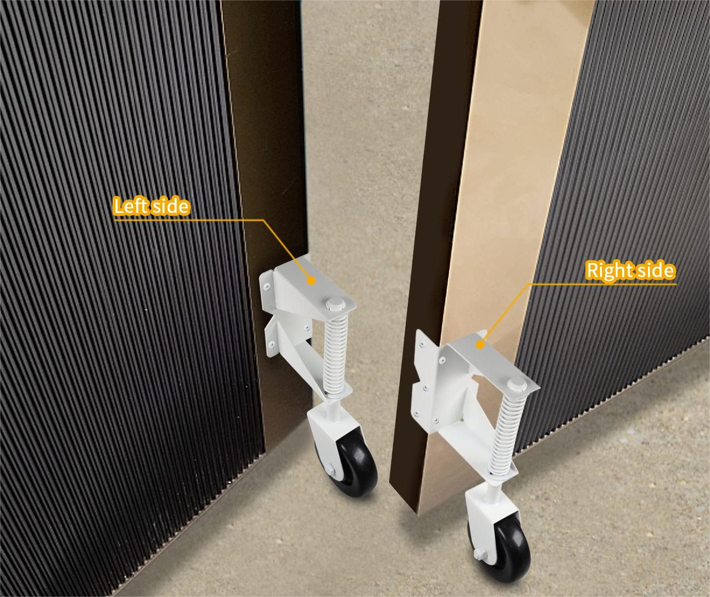 Highway Fence Heavy Duty 5inch Rubber Gate Wheel Caster with 360 Degree Mount Plate