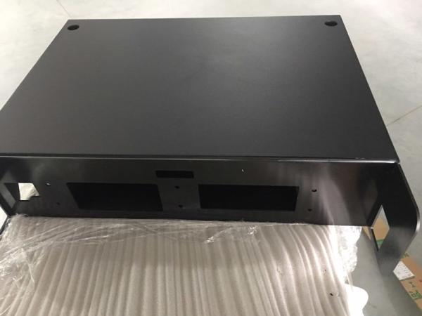 Computer Chasis Metal Stamping Parts , Laser Cutting Steel Sheet Enclosure