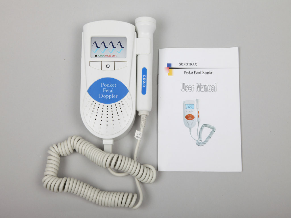 Portable Pocket Fetal Doppler Heartbeat Detector Home Care