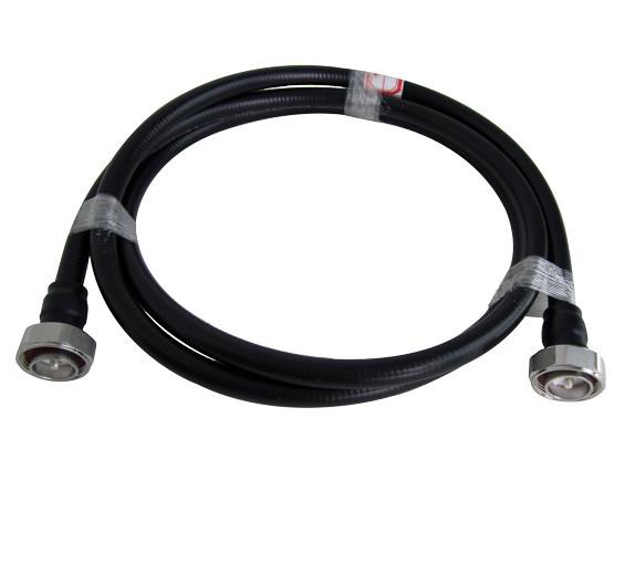 7/16 Male DIN Connector RF Feeder Cable 3 Meter 1/2" Superflex 83% Transmission