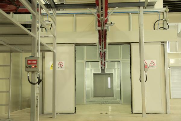 Millitary Paint Booth Industry Components Painting Production Line Conyner