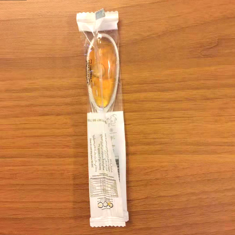 10g 12g Plastic Honey Spoon Packaging Clear With Alu Foil Lid
