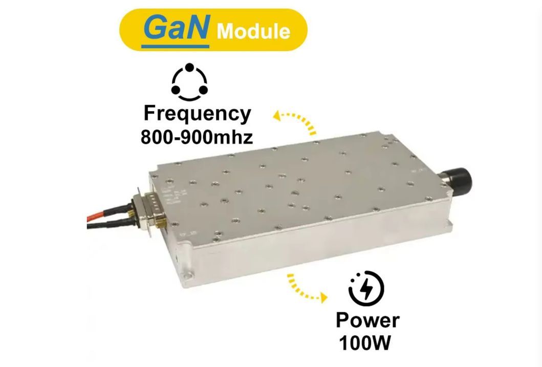800-900MHz 100W GaN Amplifier Anti Drone Suppression 700-1100MHz Module for Anti Drone System Anti Fpv RF Power Amplifier