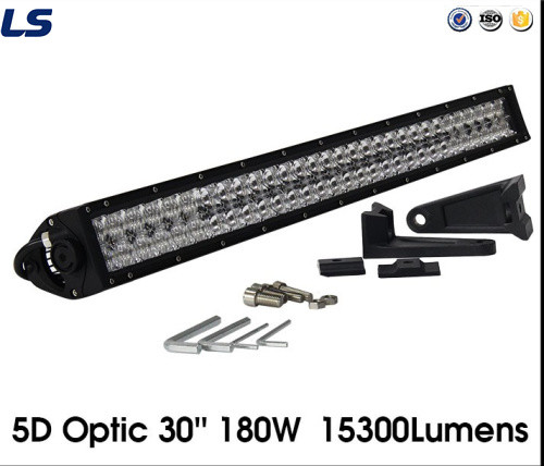 5D Optic 30′′ 180W 15300 Lumens Car LED Light Bar for Jeep Wrangler Jk