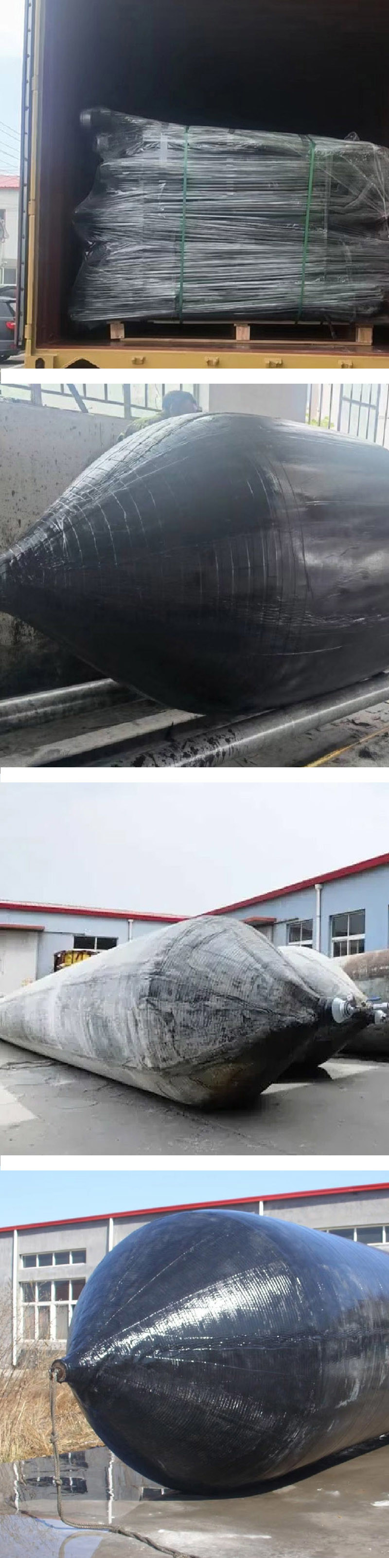 5m Lengths Offshore Marine Rubber Airbags High Pressure Rated Reusable Low Maintenance