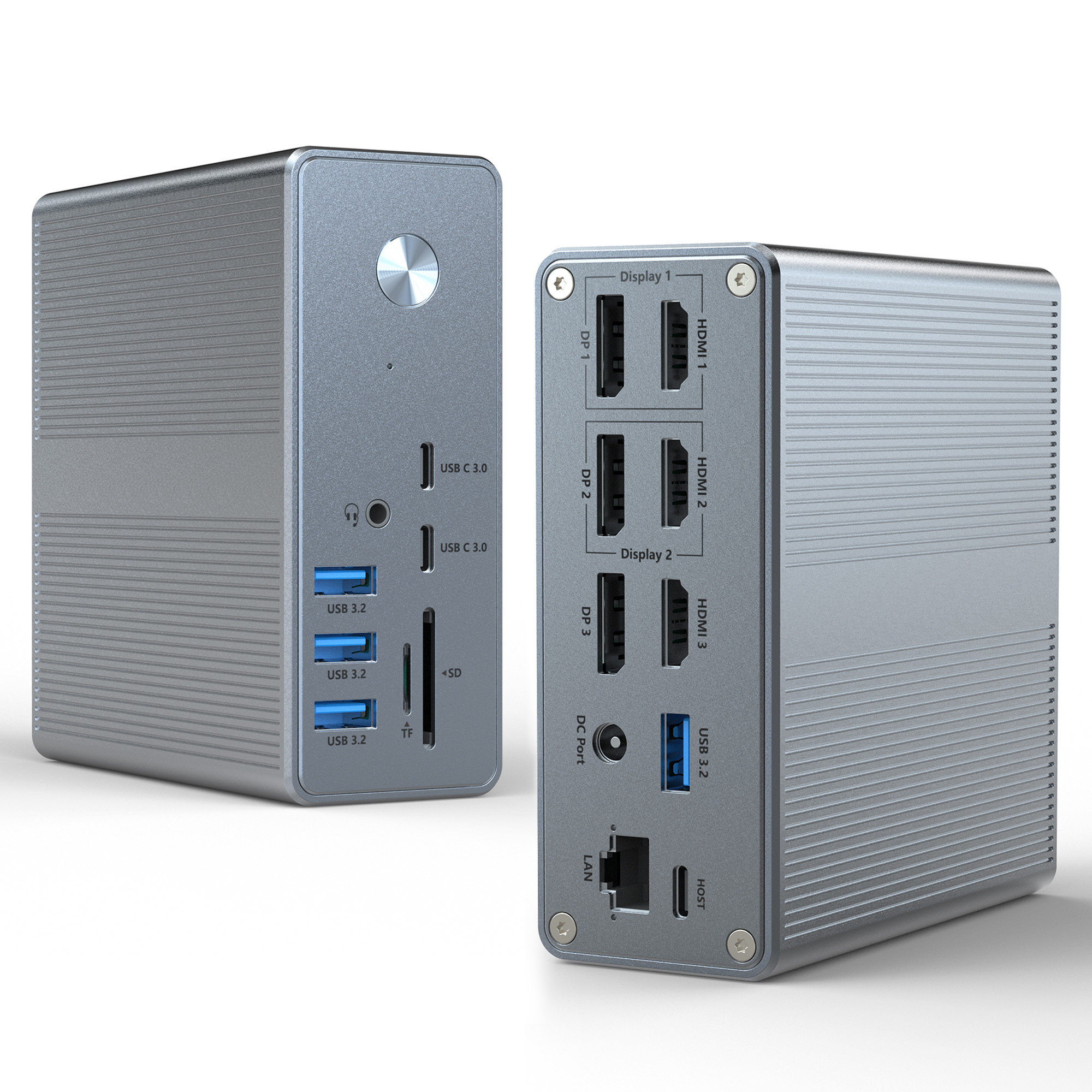 Power Delivery Up To 120W USB-C Hub Docking Station WithmicroSD3.0 Card Reader with Performance