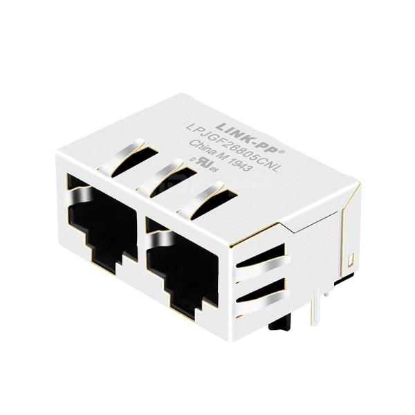 Halo HFJ12-1G02E Compatible LPJGF26805CNL 1x2 Port RJ45 MagJacks 100/1000 Base-T