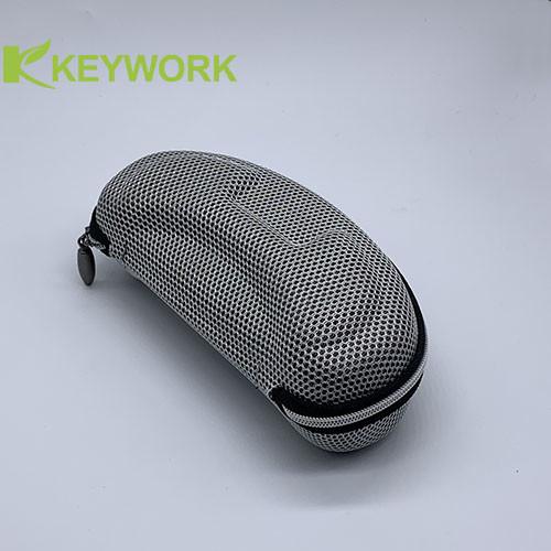 Snowflake Mesh Cloth Sports Sunglasses Case Shockproof EVA Water Drop Metal