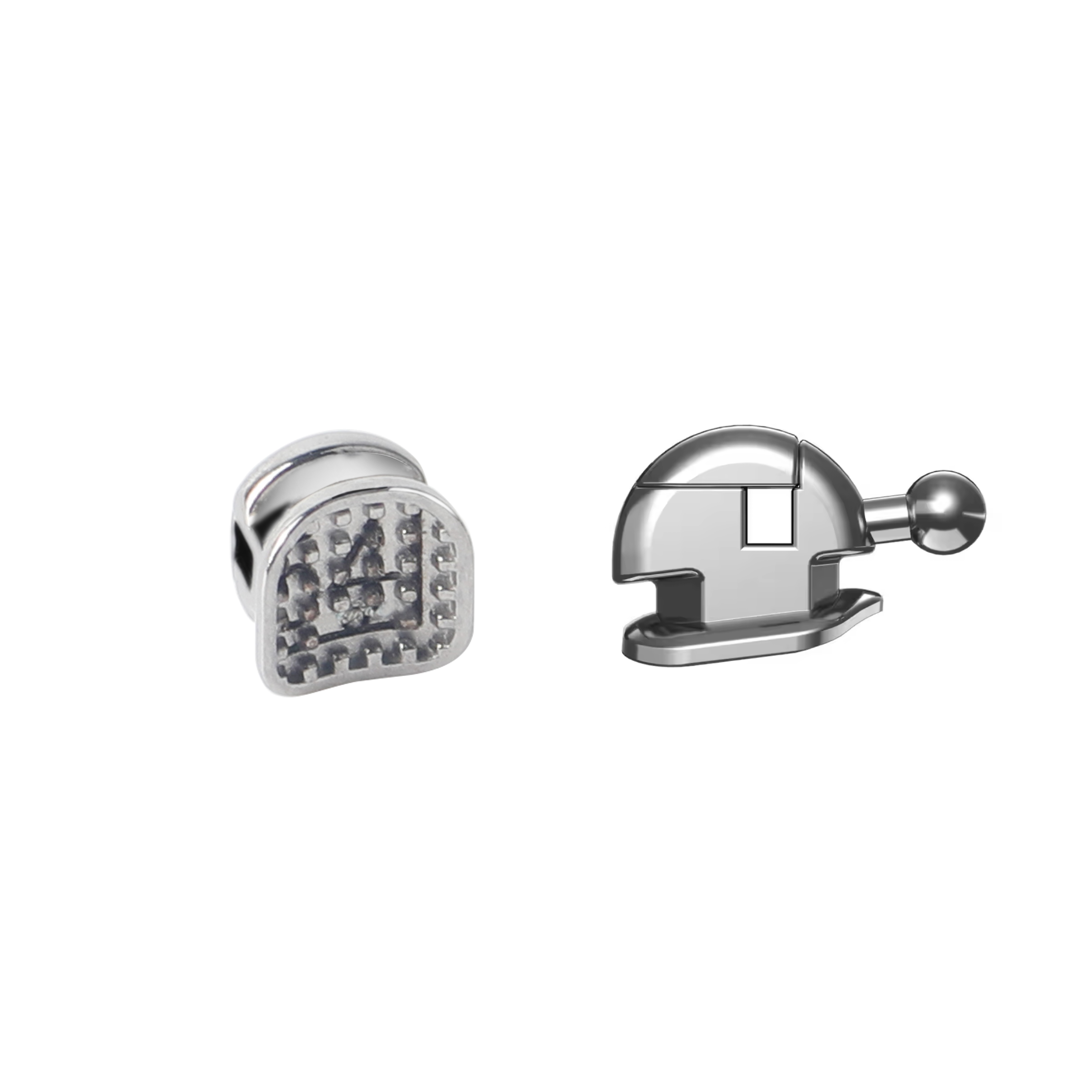 Metal Monoblock Self Ligating Mouth Orthodontic Bracket Standard Roth For Dentistry Treatment