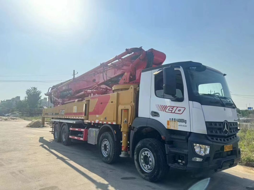 21 Year SA Ny 62m Long Boom Concrete Pump Truck Mounted on Mercedes Chassis
