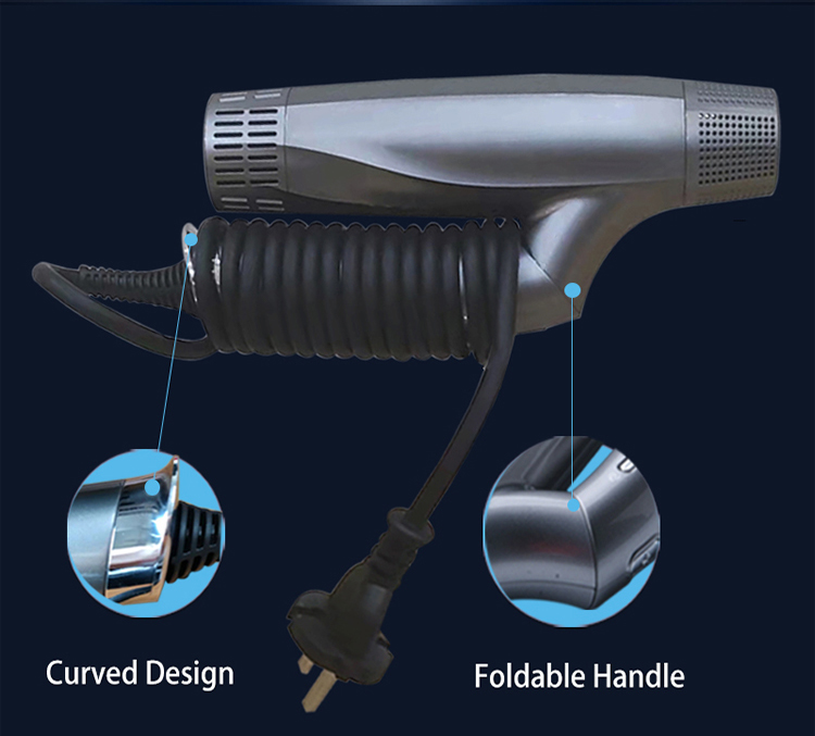 Powerful 1600W AC Motor Electric Hair Dryer Positive & Negative Ion With Diffuser