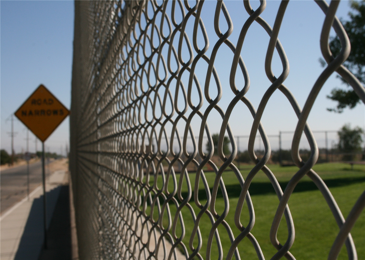 Chain Link Fence with Pedestrian Gates For Powder Stations