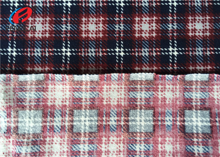 Microfiber Printed Polyester Tricot Knit Fabric Imitated Cotton Velvet For Upholstery