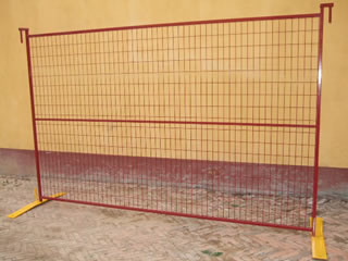 AS4687-2007 standard 2100mm x 2400mm 42 microns zinc layer temporary fencing panels