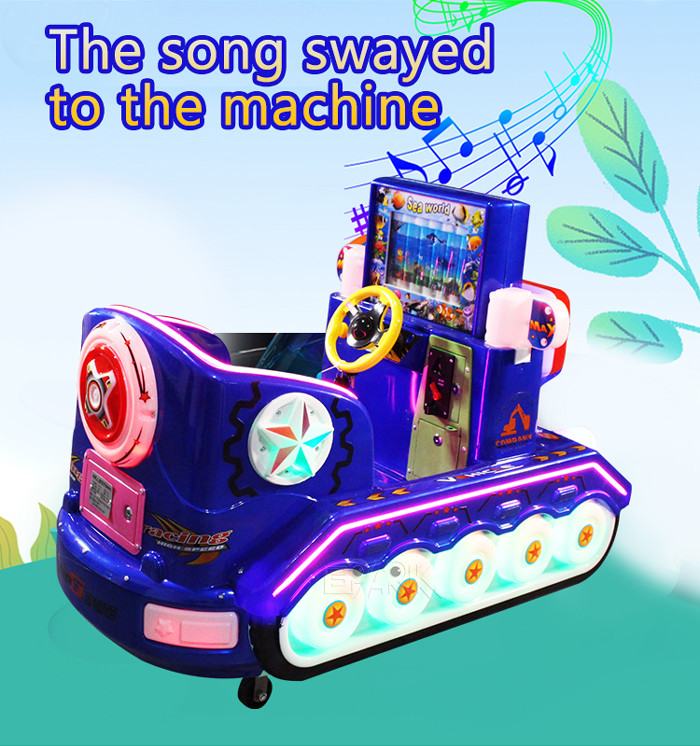 Amusement Park Fiberglass Swing Eco Car Kiddy Ride Machine Coin Operated