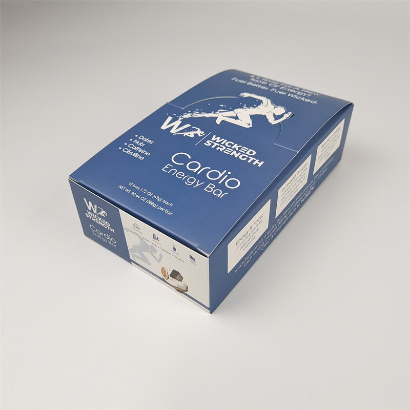 Custom Cardboard Display Paper Box Packaging with Logo Retail Energy Bar Display Box