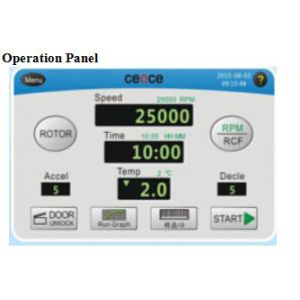 Cence Refrigerated Centrifuge Machine Classic H2500R Max Capacity 6x100ml Angle