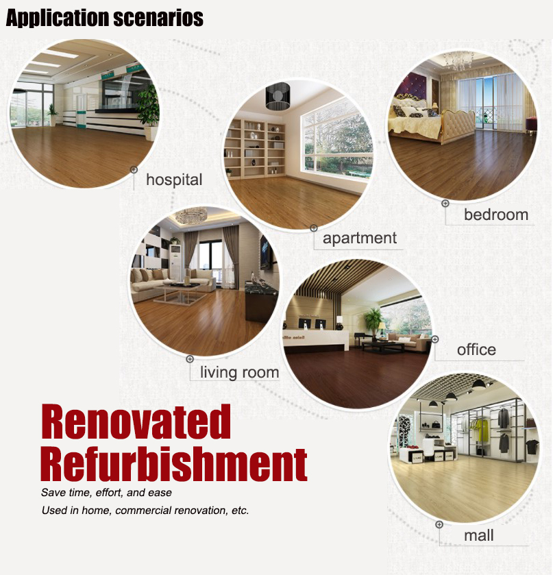 Dryback SPC Flooring Anti Slip 3.0mm-8.0mm SPC Luxury Vinyl Flooring