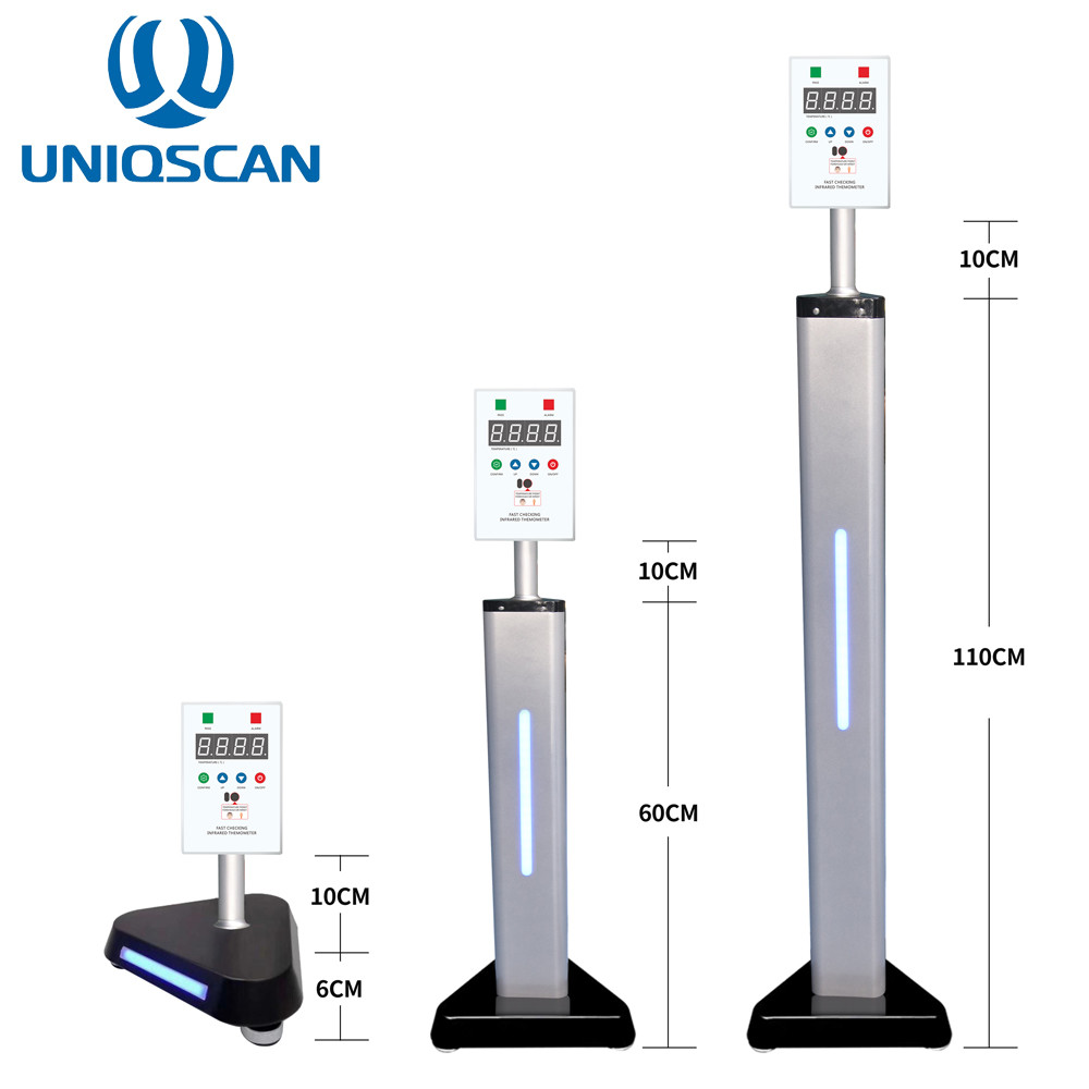 Portable 0.3℃ Accuracy 15cm wall hanging mounted Fast Infrared Temperature Thermometer With Stand For Outdoor Use