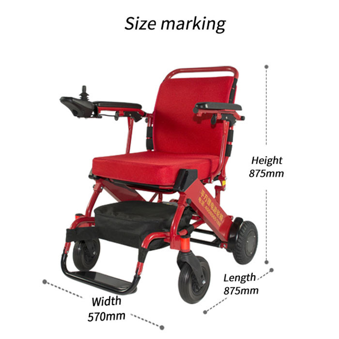 Motorized Folding Outdoors Electric Wheelchair For Disabled People